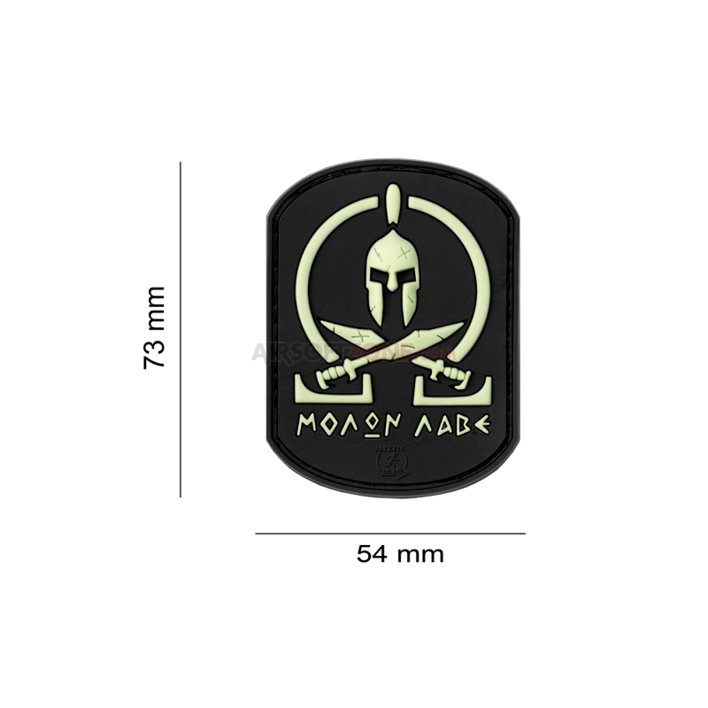PATCH CAUCIUC MOLON LABE - FOSFORESCENT