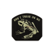 PATCH CAUCIUC - MESAJ DON /T TREAD ON ME FROG - GLOW IN THE DARK