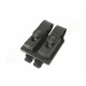 KING COBRA DOUBLE CLOSED POLYMER MAGAZINE POUCH - FOR GLOCK 17 - MOLLE SYSTEM - BLACK