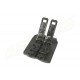 KING COBRA DOUBLE CLOSED POLYMER MAGAZINE POUCH - FOR GLOCK 17 - MOLLE SYSTEM - BLACK