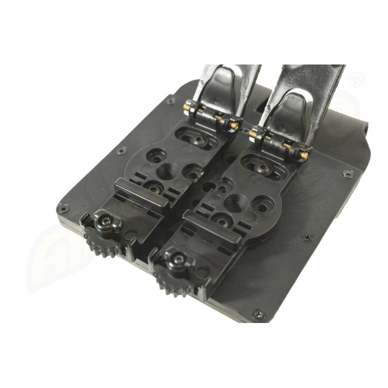 KING COBRA DOUBLE CLOSED POLYMER MAGAZINE POUCH - FOR GLOCK 17 - MOLLE SYSTEM - BLACK