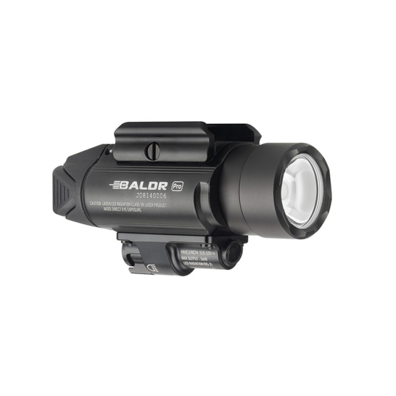 OLIGHT TORCIA CON LASER VERDE BALDR PRO 1350 LM 260M BK