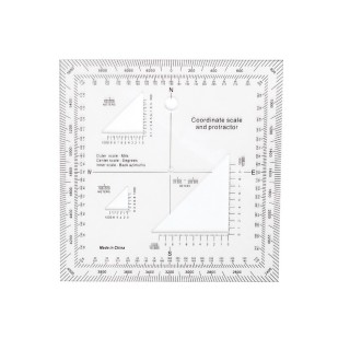 DISPOZITIV DE MASURARE COORDONATE - ROTHCO COORDINATE SCALE PROTRACTOR