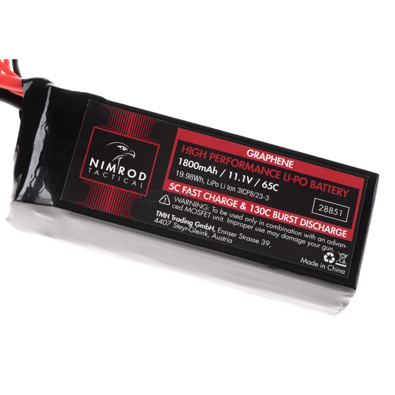 LI-PO - ACUMULATOR 11.1V - 1800MAH - 65C - GRAPHENE - T-PLUG