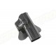 Amomax Fondina rigida in Polimero per Glock 17/22/31, serie KWA ATP, serie APS ACP  - Nero