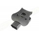 Amomax Fondina rigida in Polimero per Glock 17/22/31, serie KWA ATP, serie APS ACP  - Nero
