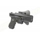 Amomax Fondina rigida in Polimero per Glock 17/22/31, serie KWA ATP, serie APS ACP  - Nero