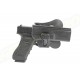 Amomax Fondina rigida in Polimero per Glock 17/22/31, serie KWA ATP, serie APS ACP  - Nero
