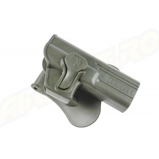 Amomax Polymer Tactical Holster for Glock 17/22/31, KWA ATP Series, APS ACP Series - OD
