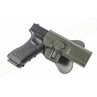 Amomax Polymer Tactical Holster for Glock 17/22/31, KWA ATP Series, APS ACP Series - OD