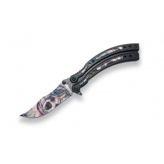 BRICEAG CU DESCHIDERE RAPIDA  - 9CM - 3D SKULL POCKET