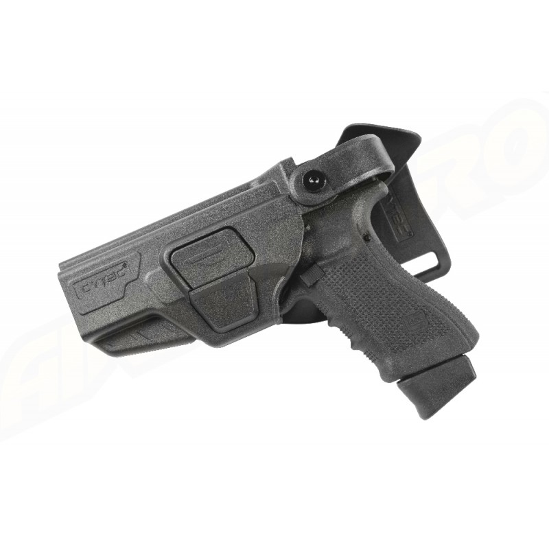 Cytac Fondina in polimero livello III per mancini per polizia adatta per Glock G17 Gen5 / G17 Gen4