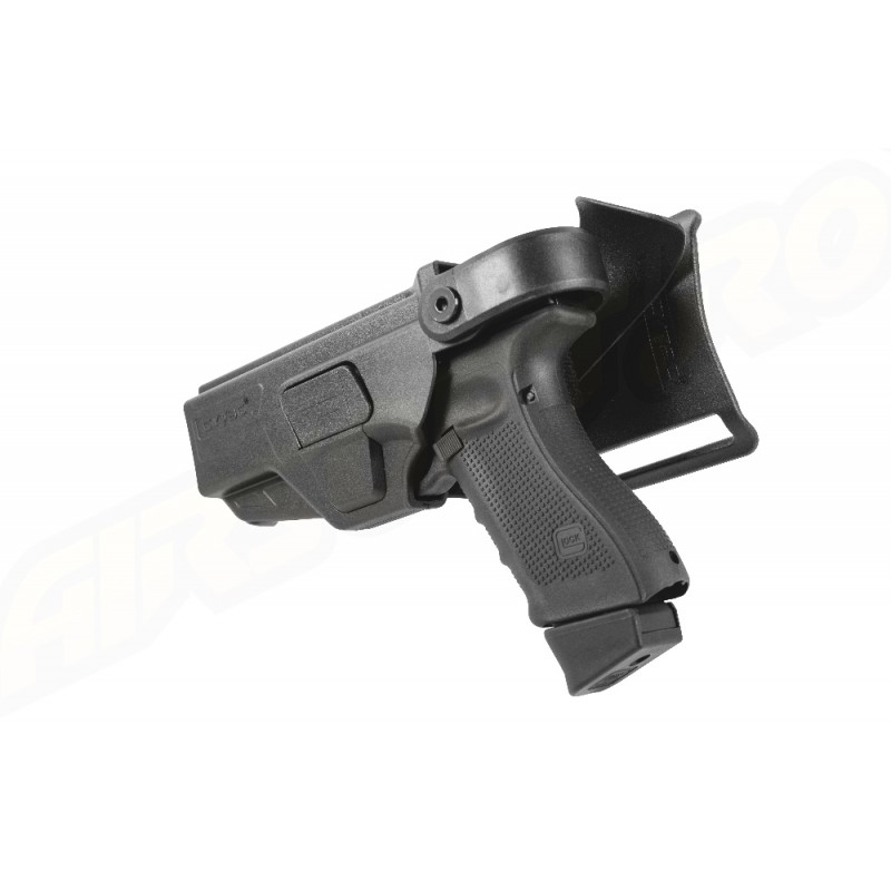 Cytac Fondina in polimero livello III per mancini per polizia adatta per Glock G17 Gen5 / G17 Gen4