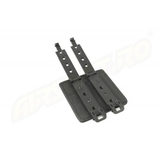KING COBRA DOUBLE MAGAZINE POUCH MOLLE ML - KYDEX - FOR GLOCK17 - BLACK