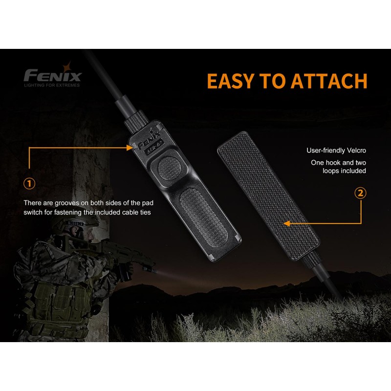 FENIX Pulsante interruttore remoto Modello AER-02 - V2.0 per Torcia Tattica