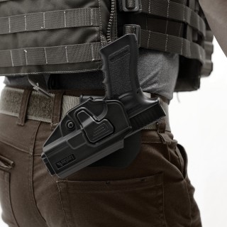 LAYLAX FONDINA PER LE SERIE GLOCK - CQC BATTLE STYLE - DESTRA - NERA
