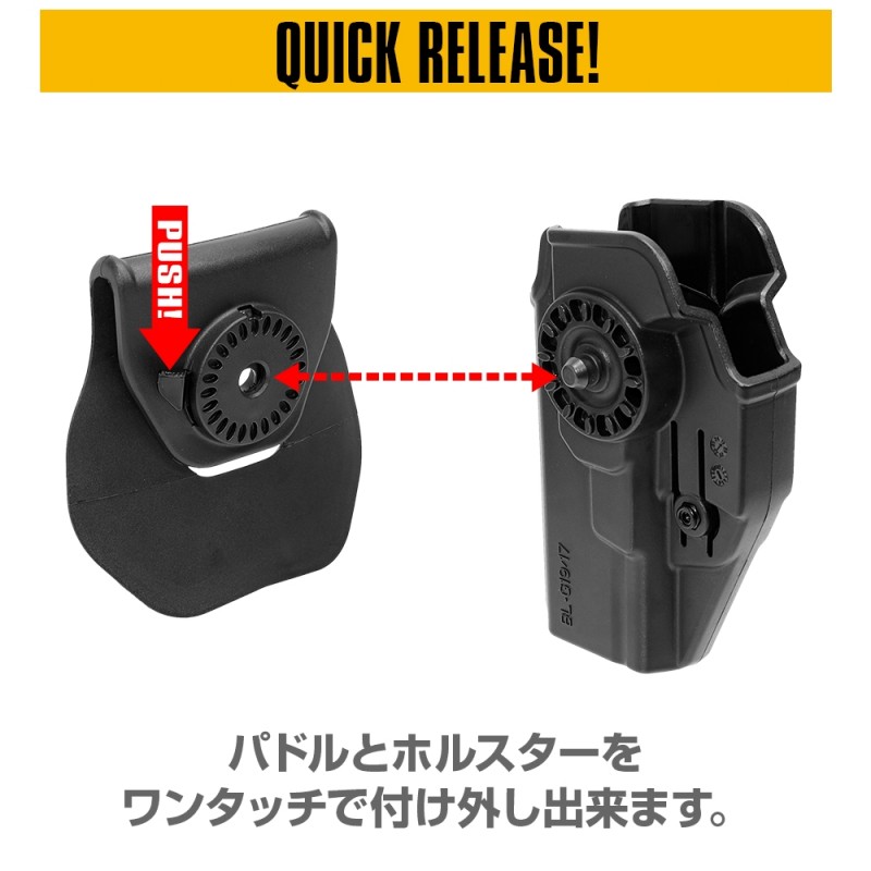 TEACA PENTRU GLOCK - CQC BATTLE STYLE - PARTEA STANGA - TAN
