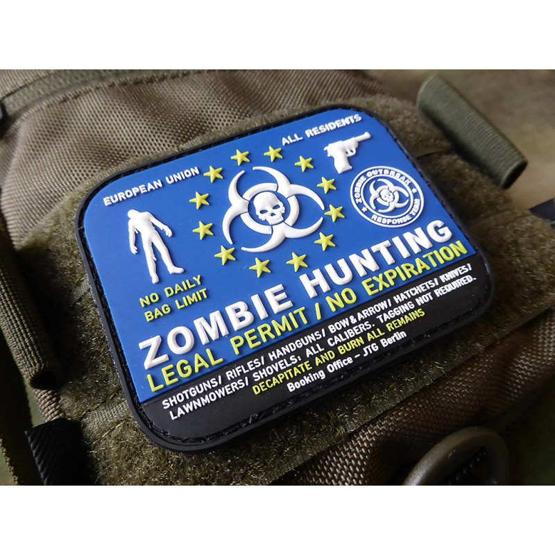 PATCH CAUCIUC - ZOMBIE HUNTER - COLOR