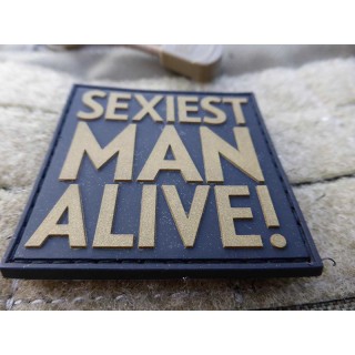 PATCH CAUCIUC - MESAJ SEXIEST MAN ALIVE - BLACKMEDIC PATCH CAUCIUC - MESAJ SEXIEST MAN ALIVE - BLACKMEDIC