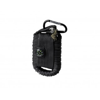 MIL-TEC BLACK PARACORD SURVIVAL KIT LARGE