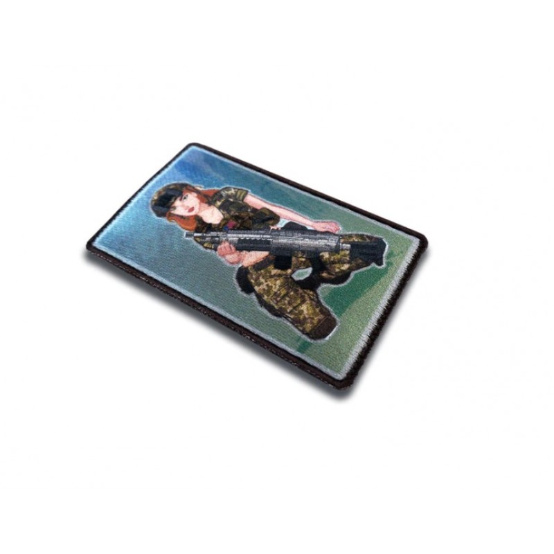 WOVEN PATCH PINUP GIRL ARMY RANGER