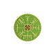 PATCH CAUCIUC - HELM OF AWE - GREEN