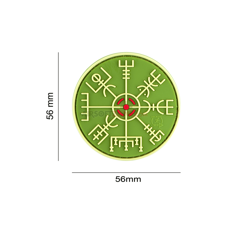 PATCH CAUCIUC - HELM OF AWE - GREEN