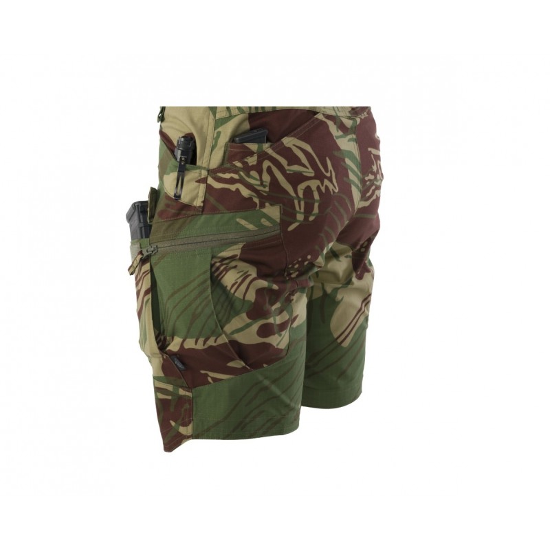PANTALONI SCURTI MODEL UTS - URBAN TACTICAL SHORTS - 8.5"® - POLYCOTTON STRETCH RIPSTOP - RHODESIAN CAMO
