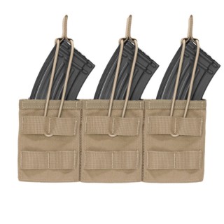 PORTA CARICATORE TRIPLO PER AK - RITENZIONE BUNGEE - COYOTE PORTA CARICATORE TRIPLO PER AK - RITENZIONE BUNGEE - COYOTE