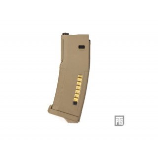 PTS SYNDICATE CARICATORE NERO IN TEHNOPOLIMERO DA 120 COLPI PER TOKYO MARUI RECOIL SHOCK - TAN