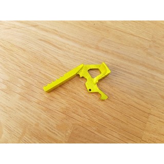 RETRO ARMS CNC EXTENDED CHARGING HANDLE AR15 - A - YELLOW