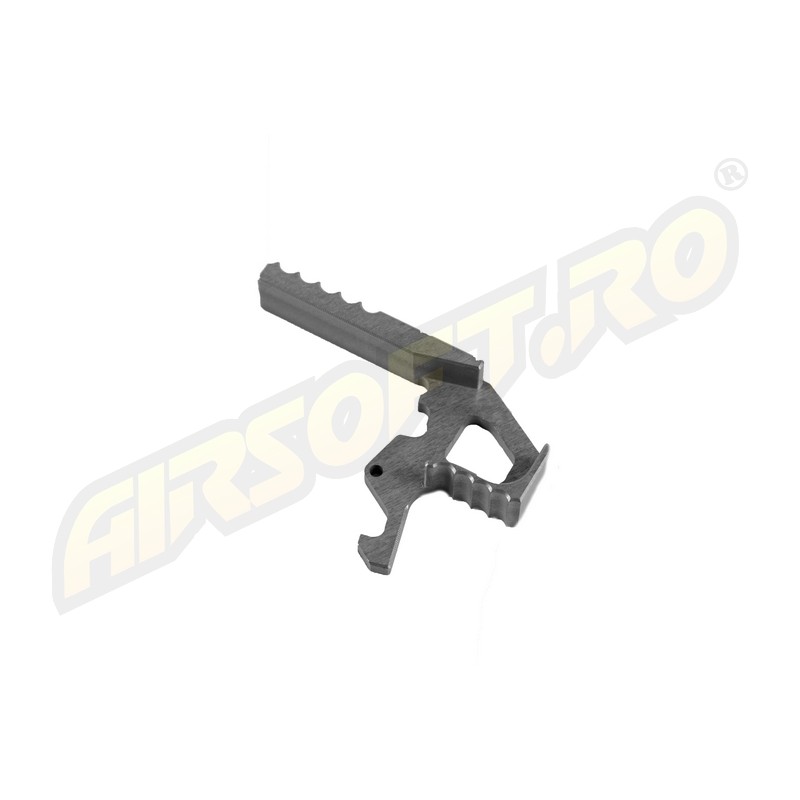 RETRO ARMS CNC EXTENDED CHARGING HANDLE AR15 - A - SILVER