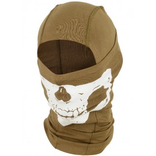 SHADOW TACTICAL BALACLAVA/PASSAMONTAGNA CON STAMPA TESCHIO - COYOTE