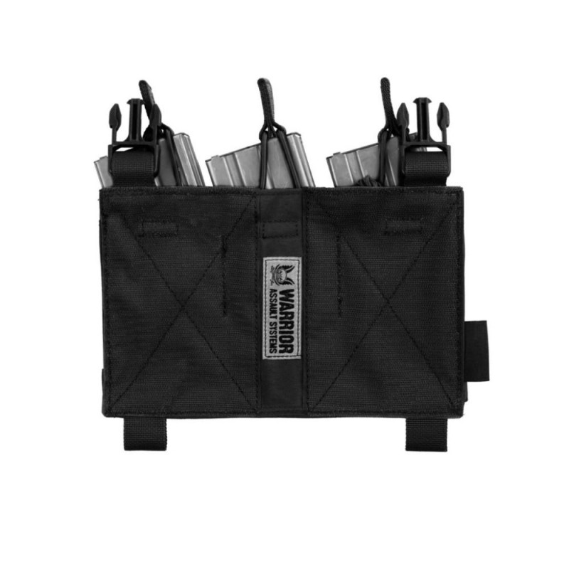 WARRIOR ASSAULT SYSTEMS TASCA MOLLE TRIPLA AMOVIBILE - NERO