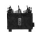 WARRIOR ASSAULT SYSTEMS TASCA MOLLE TRIPLA AMOVIBILE - NERO
