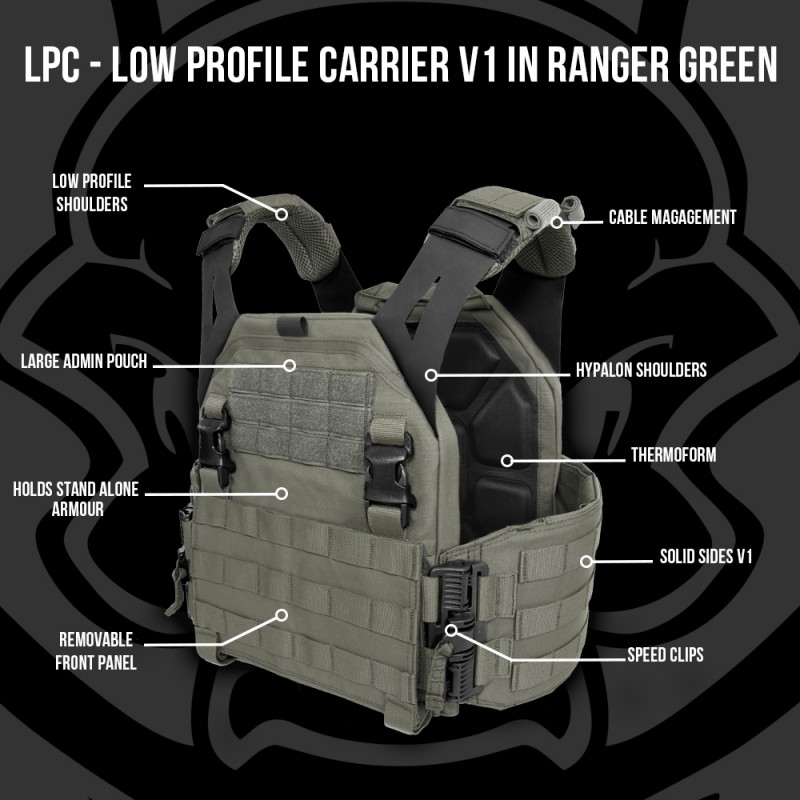 WARRIOR ASSAULT SYSTEMS LOW PROFILE CARRIER V1 VERDE RANGER