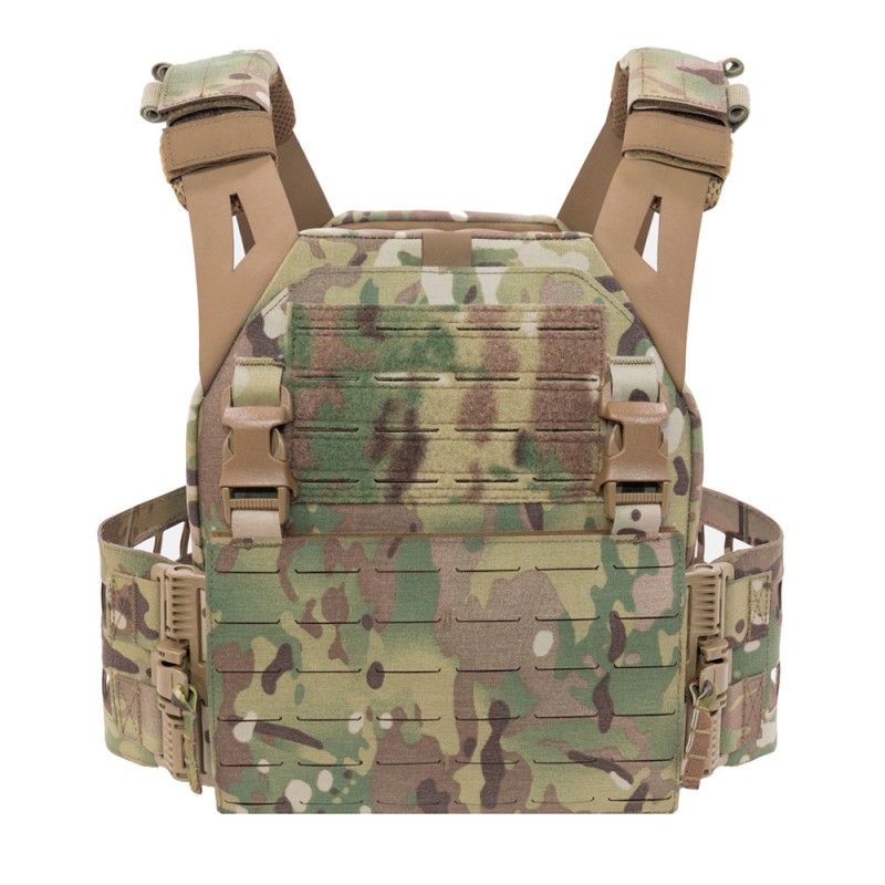 WARRIOR ASSAULT SYSTEMS LOW PROFILE PLATE CARRIER LASER CUT - MULTICAM
