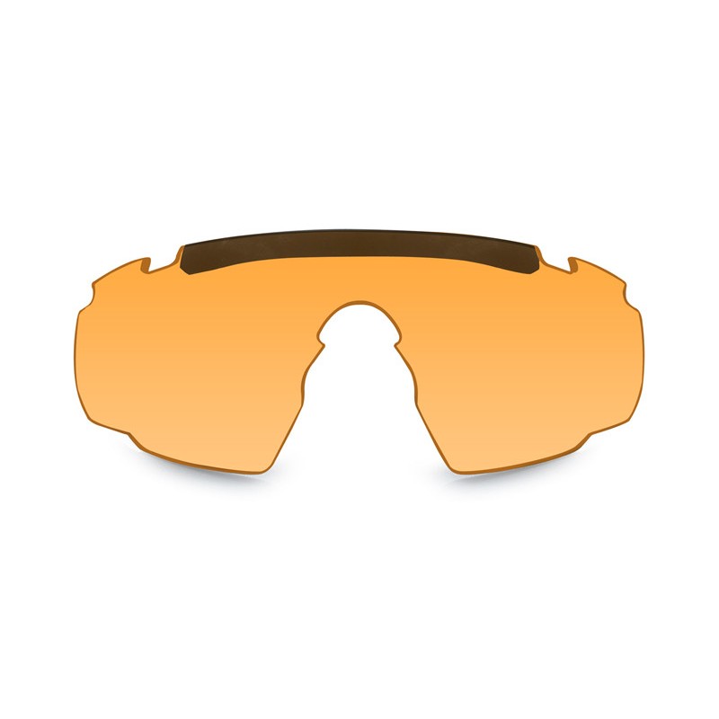 WILEY X BALLISTIC PROTECTION GLASSES SABER ADVANCED SMOKE/CLEAR/RUST LENSES TAN FRAME