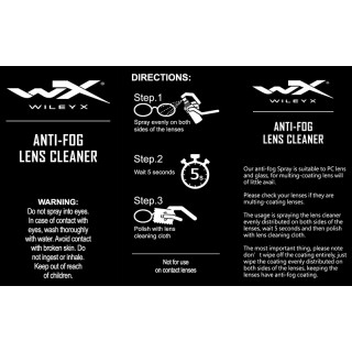 WILEY X ANTI FOGGING KIT WILEY X ANTI FOGGING KIT