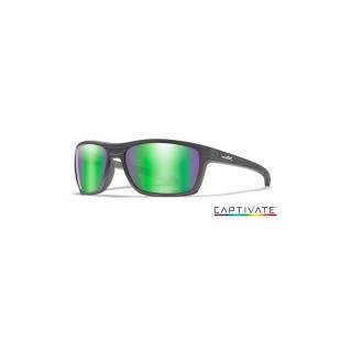 WILEY X BALLISTIC PROTECTION GLASSES KINGPIN CAPTIVATE GREEN MIRROR LENSES MATTE GRAPHITE FRAME