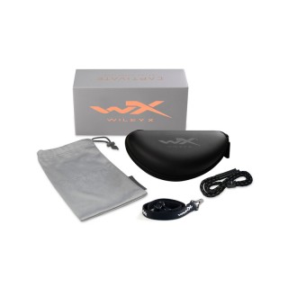 WILEY X OCCHIALI DI PROTEZIONE BALISTICA POLARIZZATI MODELLO GRAVITY CAPTIVATE LENTI GRIGIO FUMO MONTATURA NERA