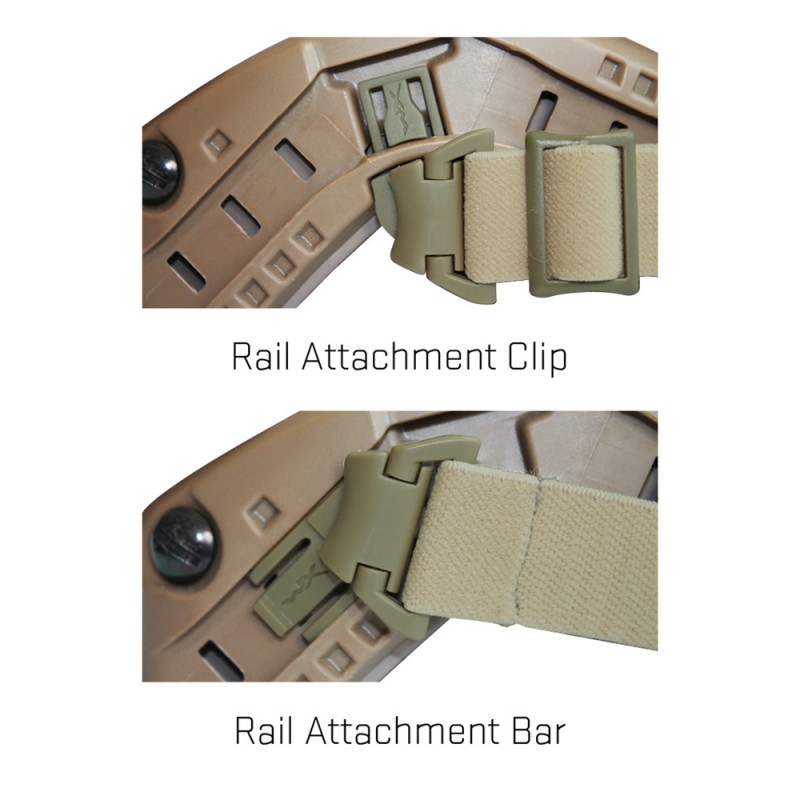 WILEY X SPEAR ARC RAIL ATTACHMENT SYSTEM TAN WILEY X SPEAR ARC RAIL ATTACHMENT SYSTEM TAN